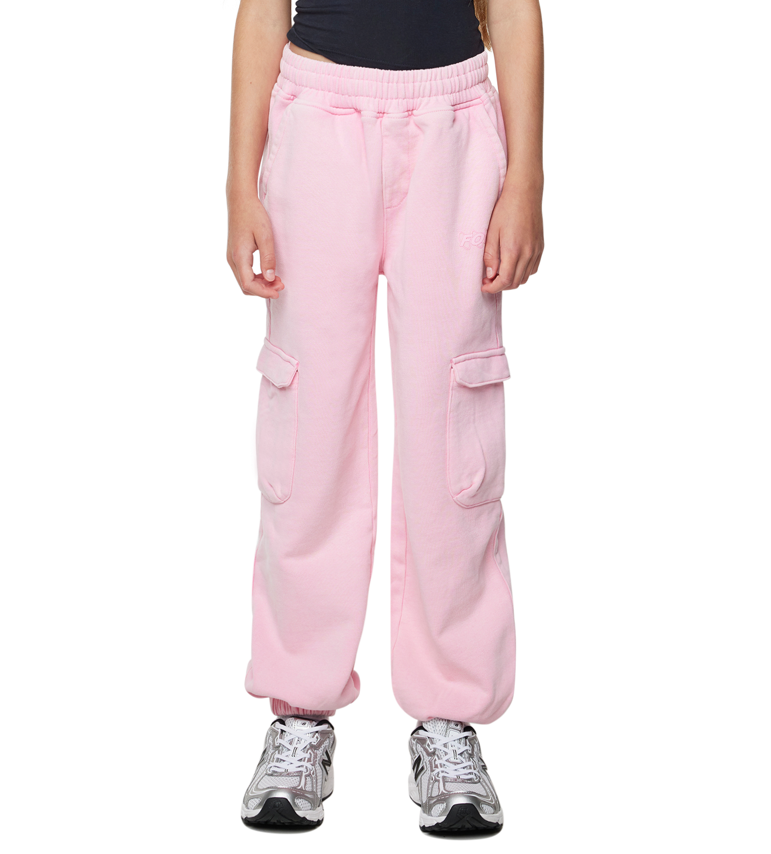Circles Oversized Sweatpants Washed Candy Pink