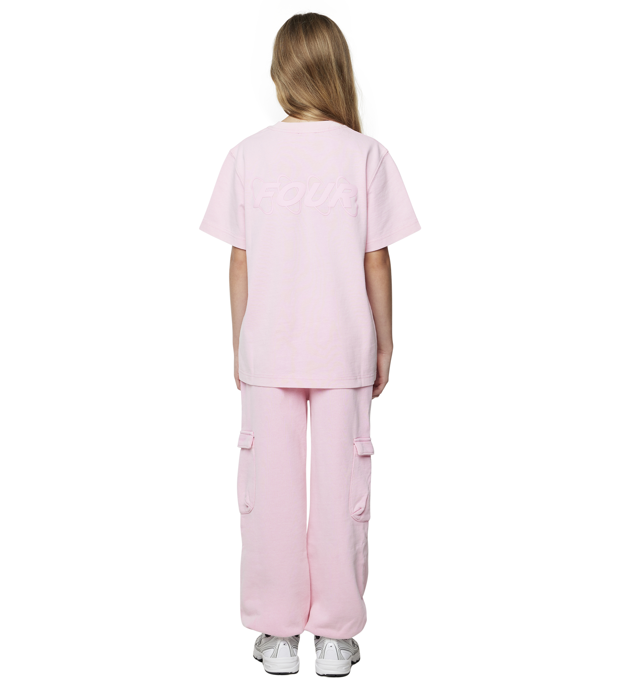 Circles T-shirt Washed Candy Pink
