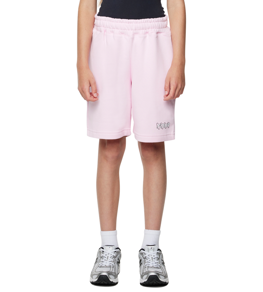 Circles Shorts Soft Pink/ White