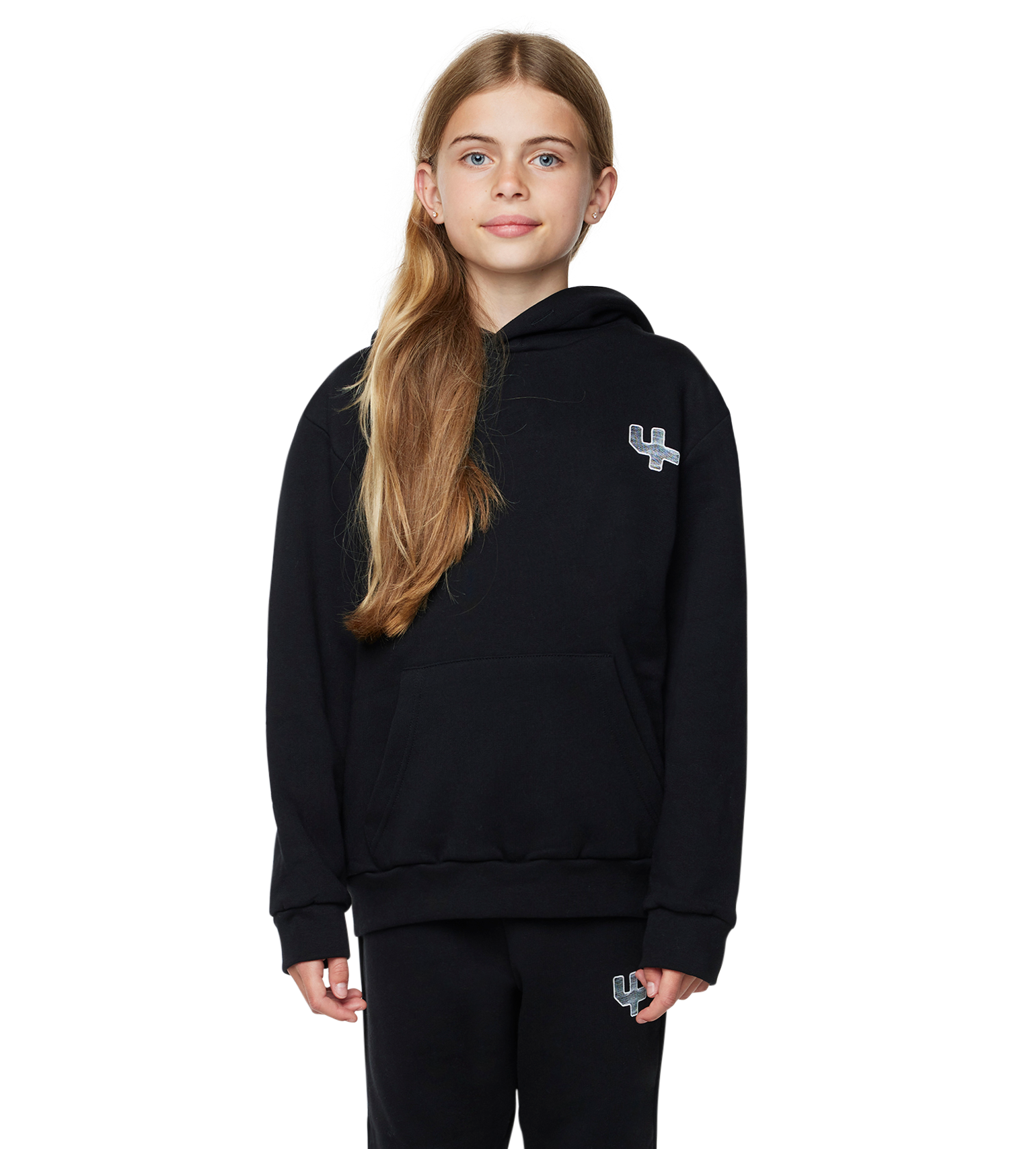 Outline Logo Hoodie Black
