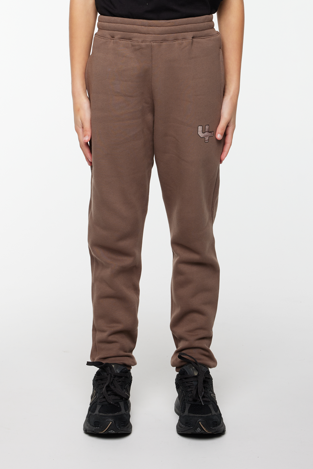 Outline Logo Sweatpants Coffee Quartz