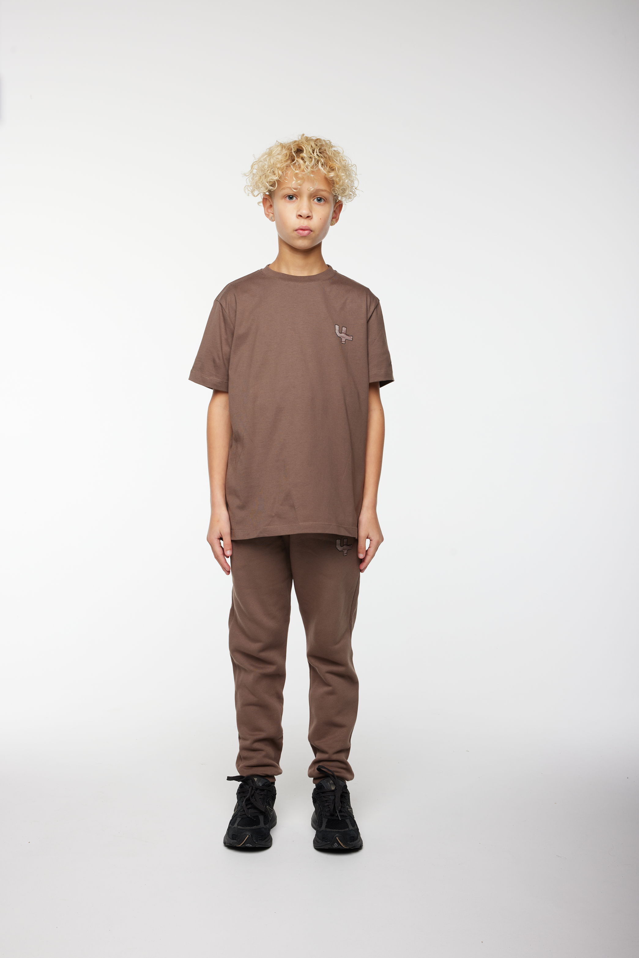 Outline Logo T-shirt Coffee Quartz