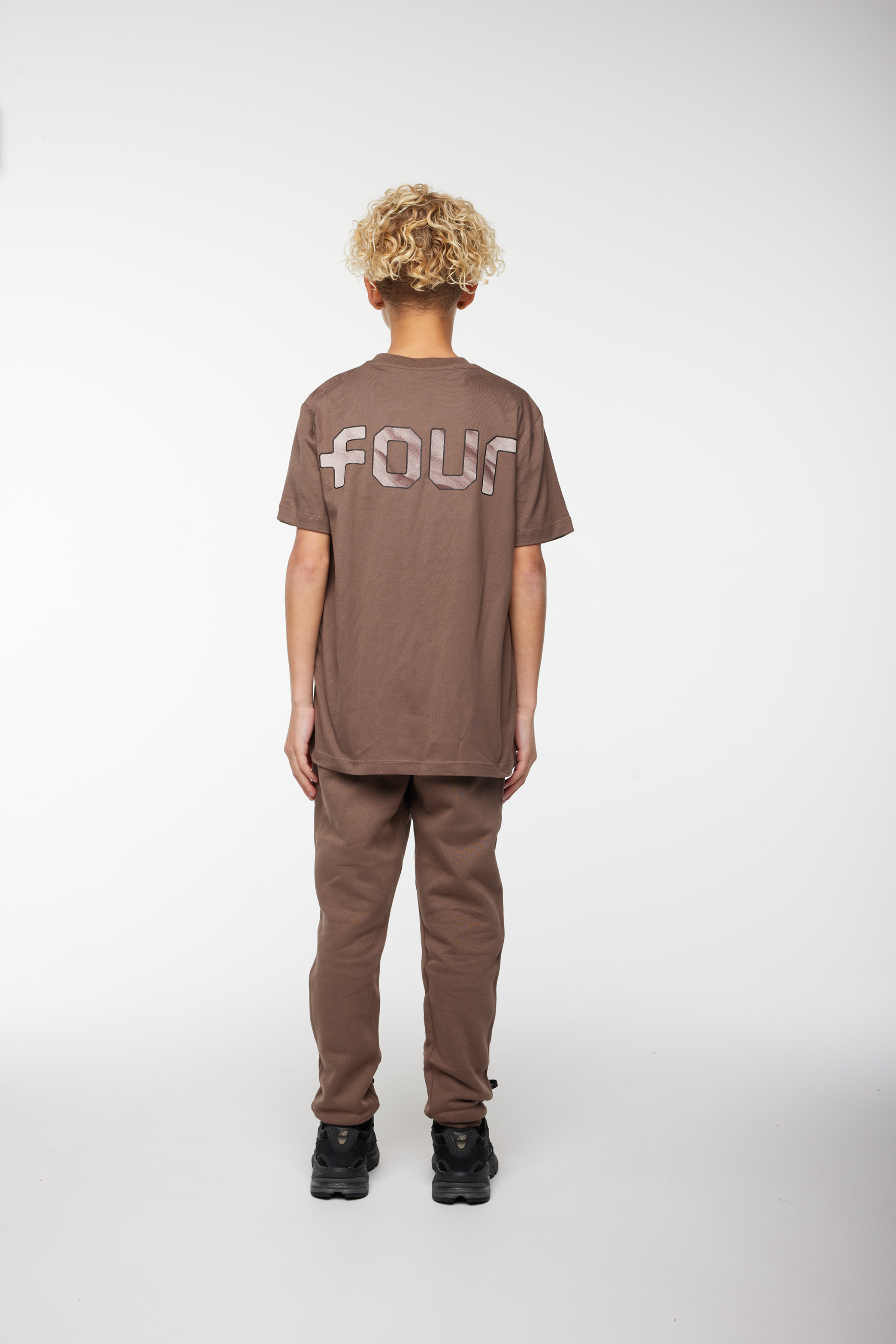 Outline Logo T-shirt Coffee Quartz