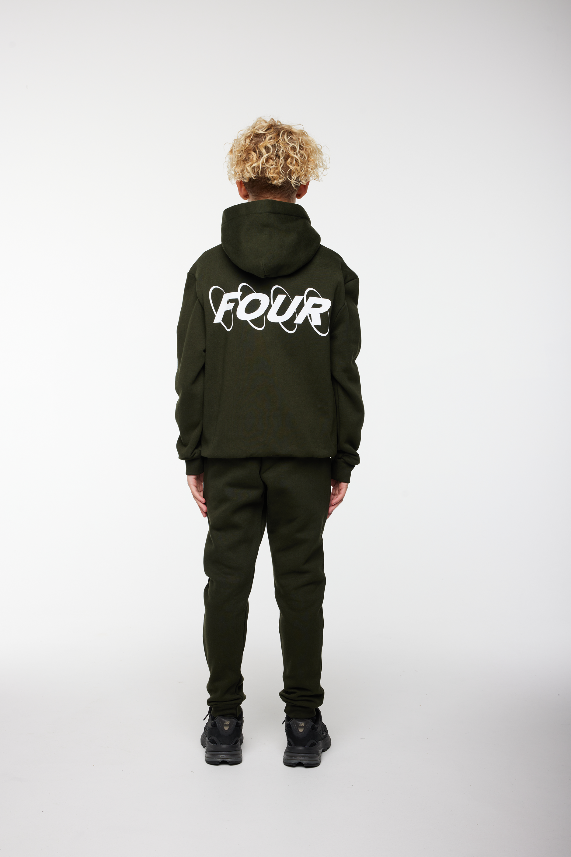 Circles Logo Hoodie Army Green