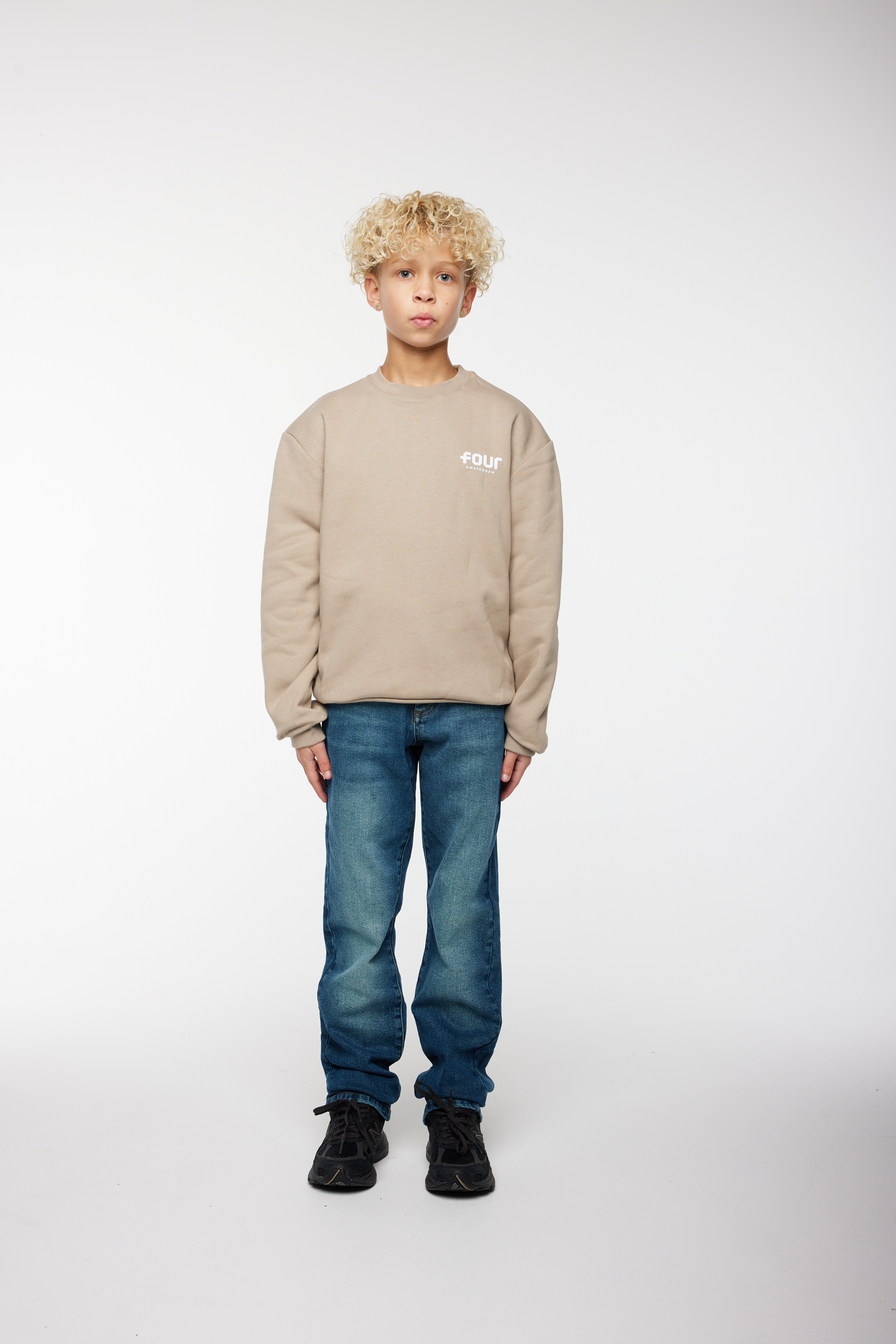 Logo Crewneck Weathered Teak