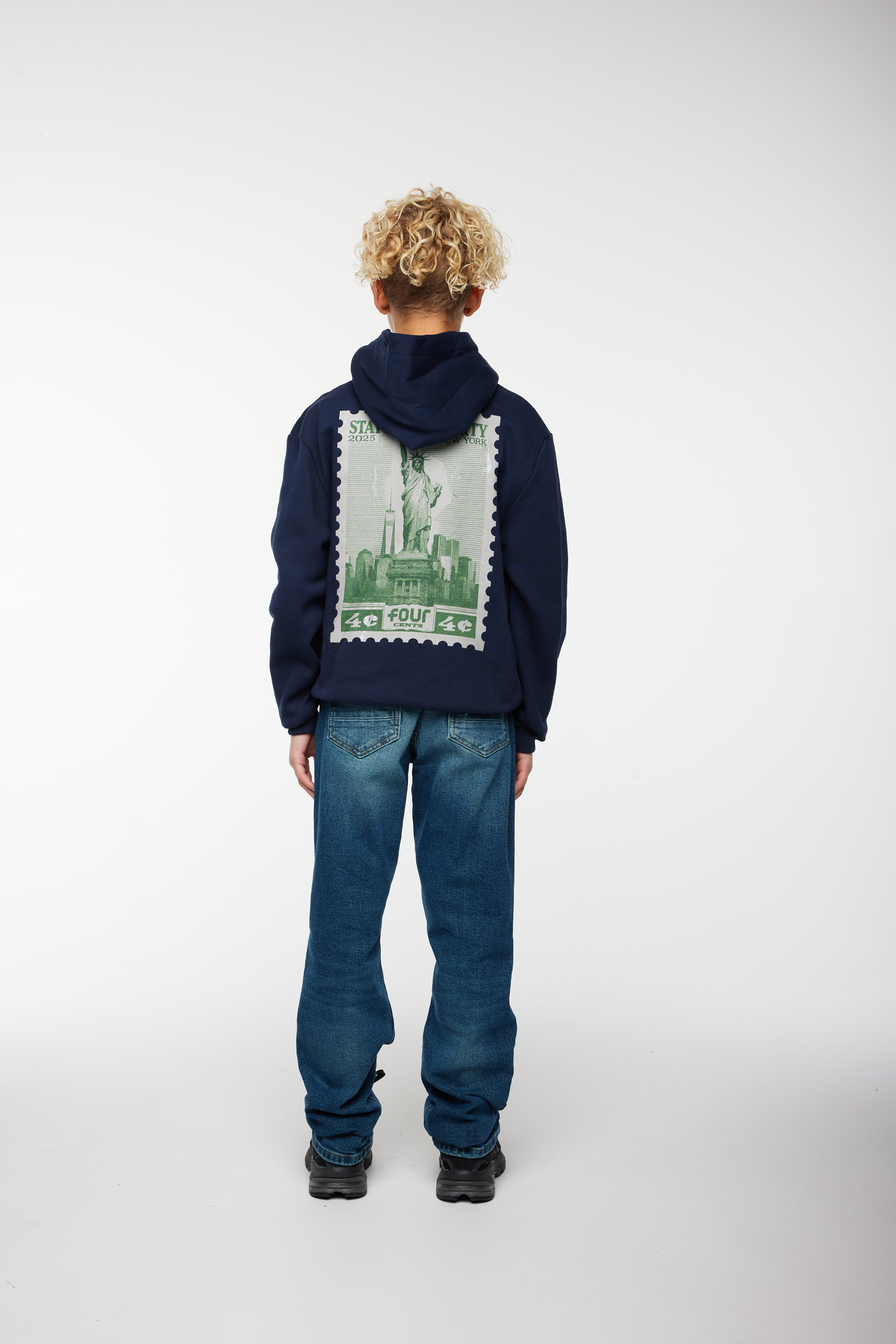 NY Stamp SOL Hoodie Marine Blue