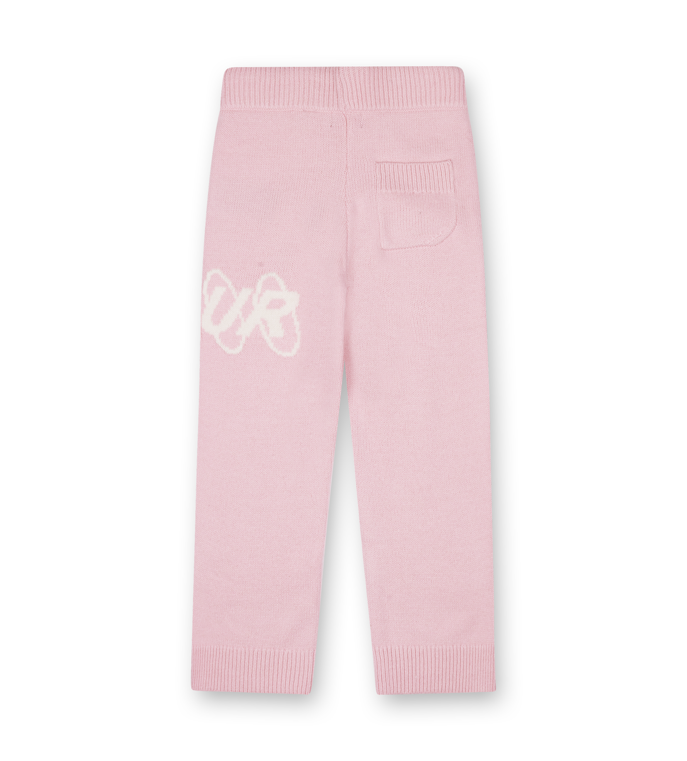 Big Circles Knitted Pants Soft Pink