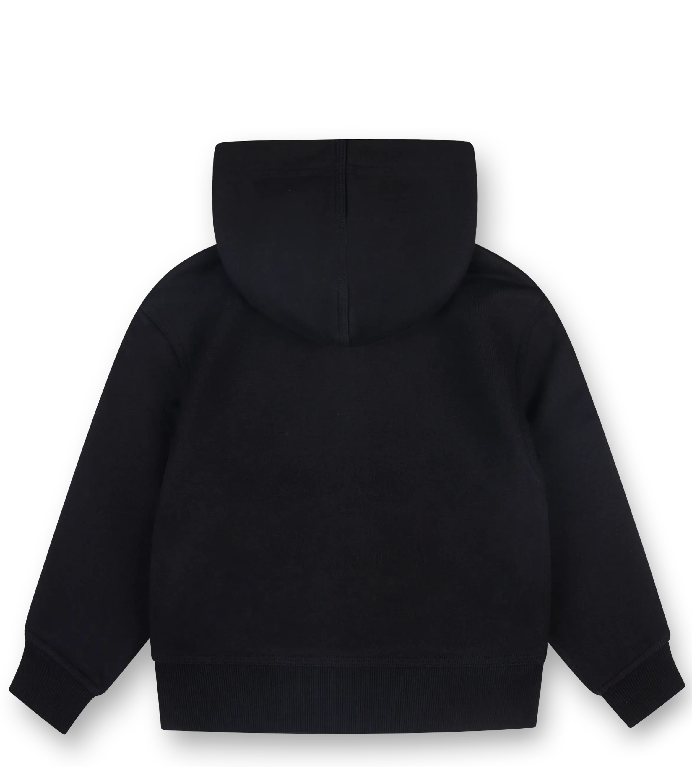 Burberry Clyde Check Tape EKD Jersey Cotton Zip-Up Hoodie in Black (Kids)