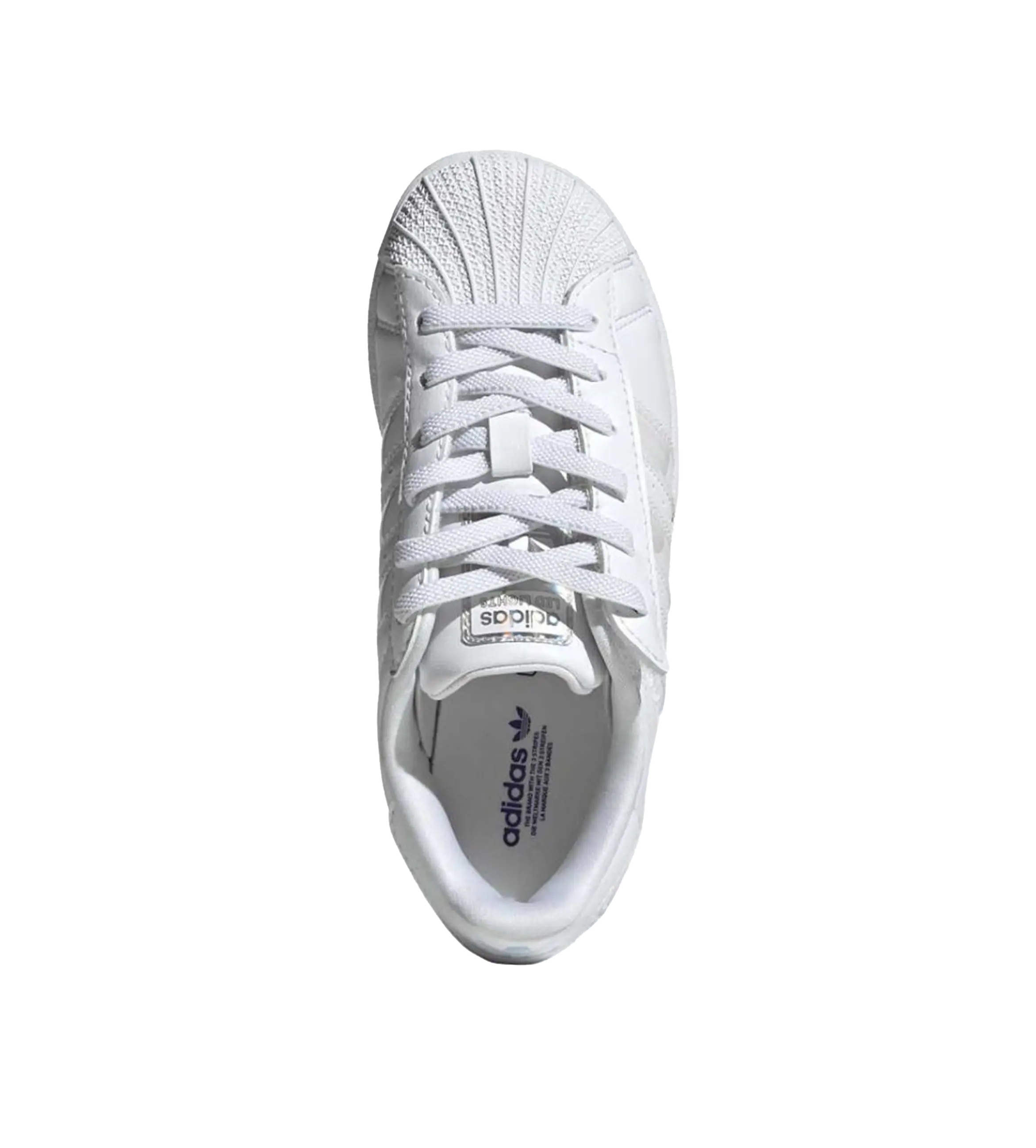 Adidas Superstar LED Lights Comfort Closure Elastic Lace Sneakers in White (TD)