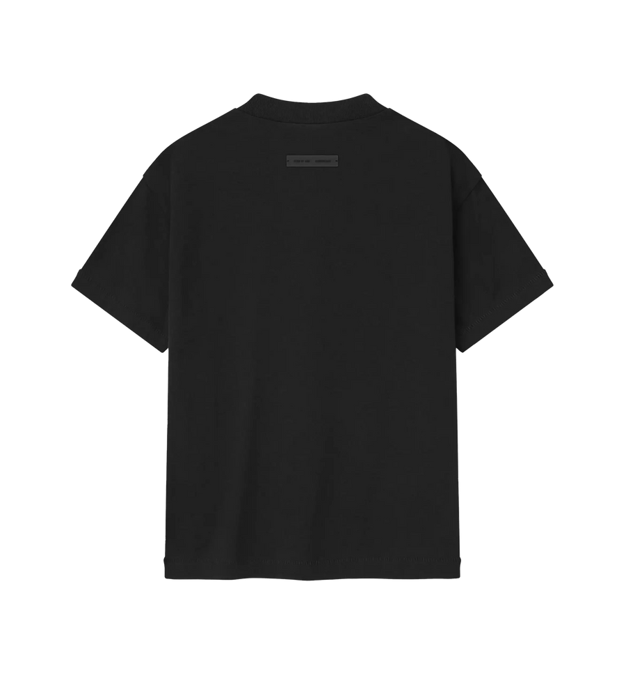 Essentials Classic Crewneck Tee in Jet Black (Kids)