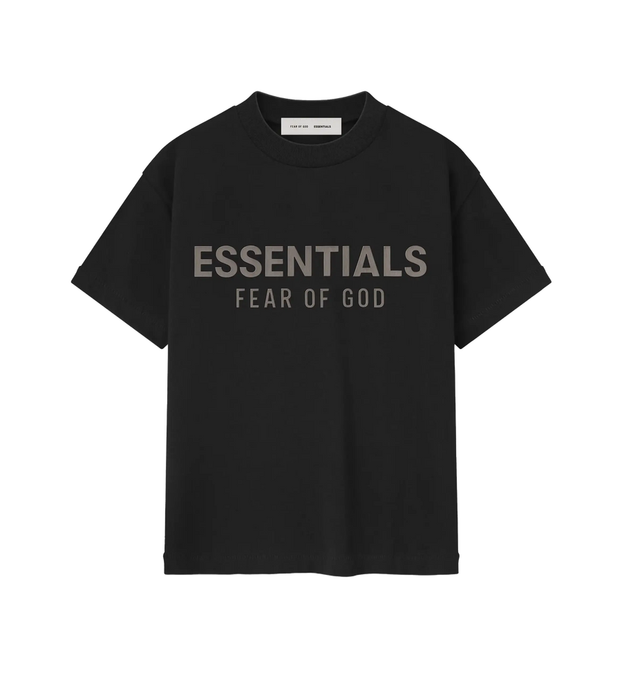 Essentials Classic Crewneck Tee in Jet Black (Kids)