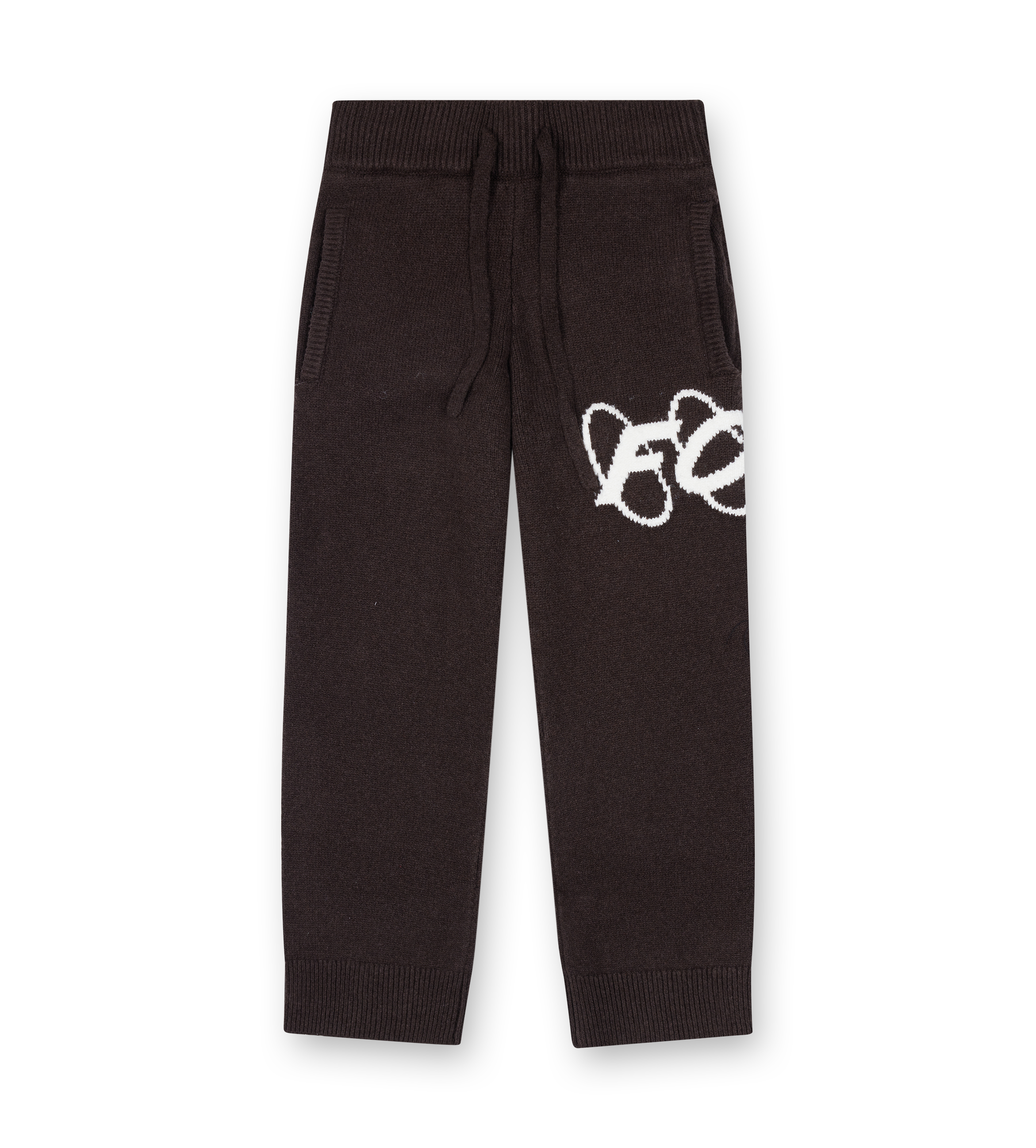 Big Circles Knitted Pants Brown