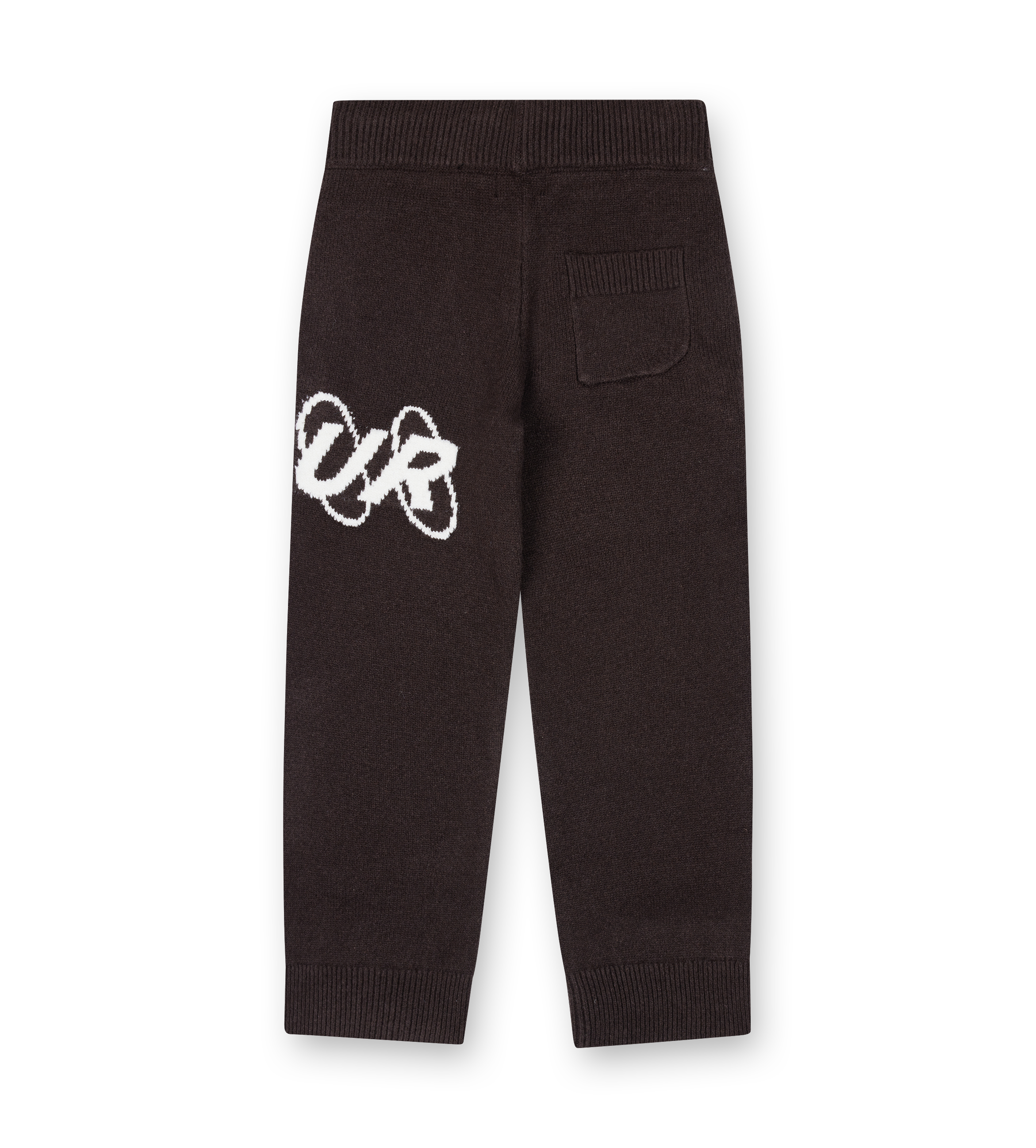 Big Circles Knitted Pants Brown