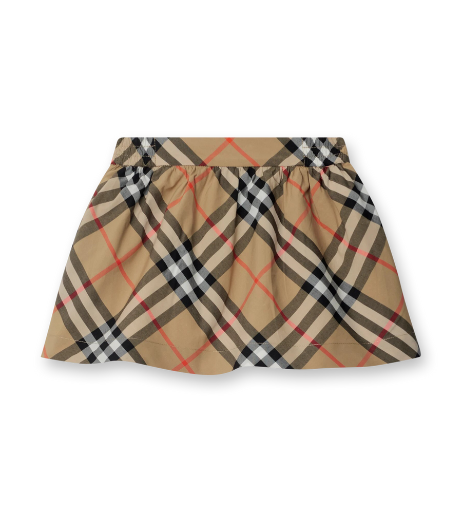 Baby Check Skirt Sand