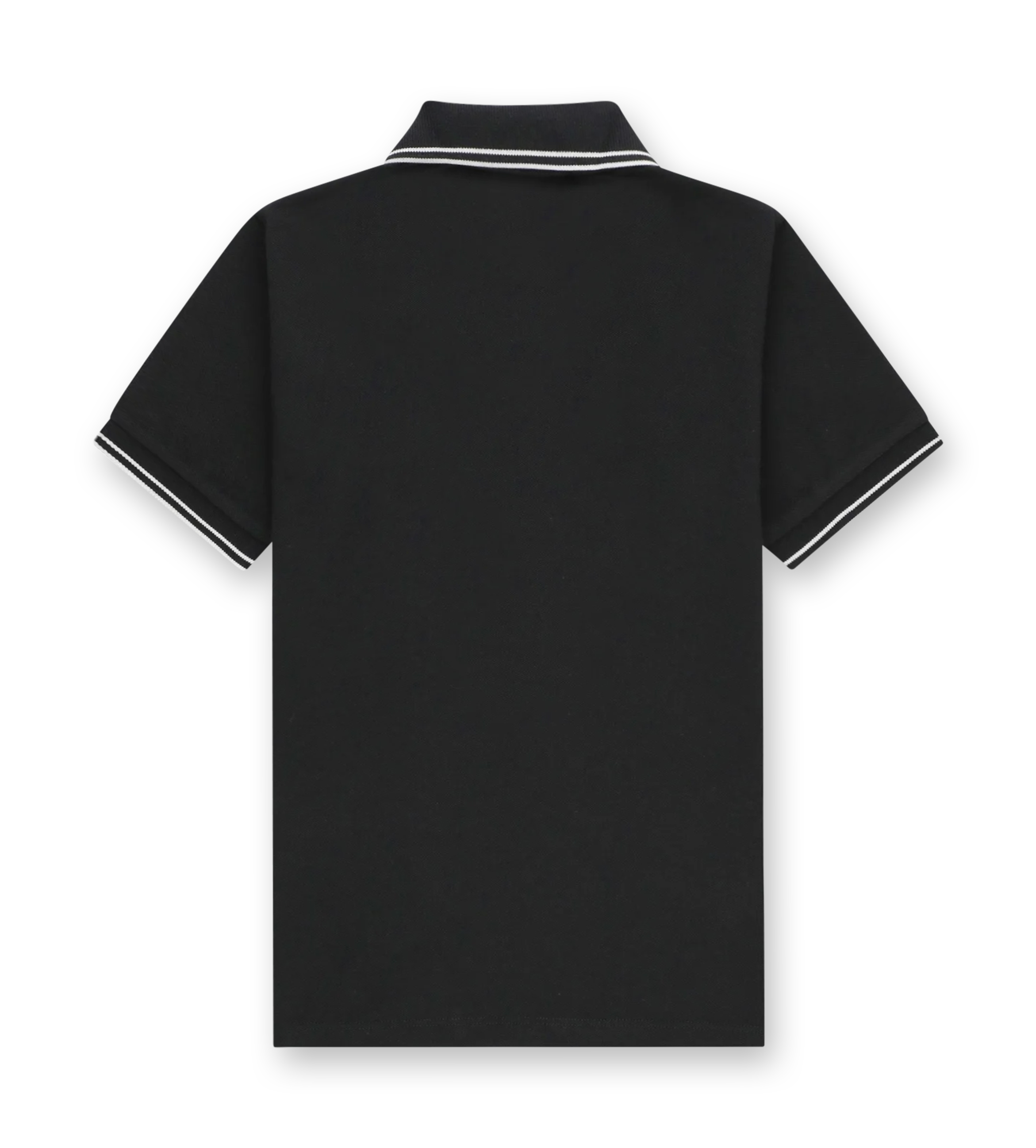 Compass-Patch Polo Shirt Black