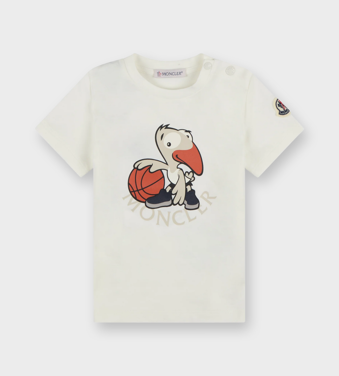 Basketball Motif T-Shirt White