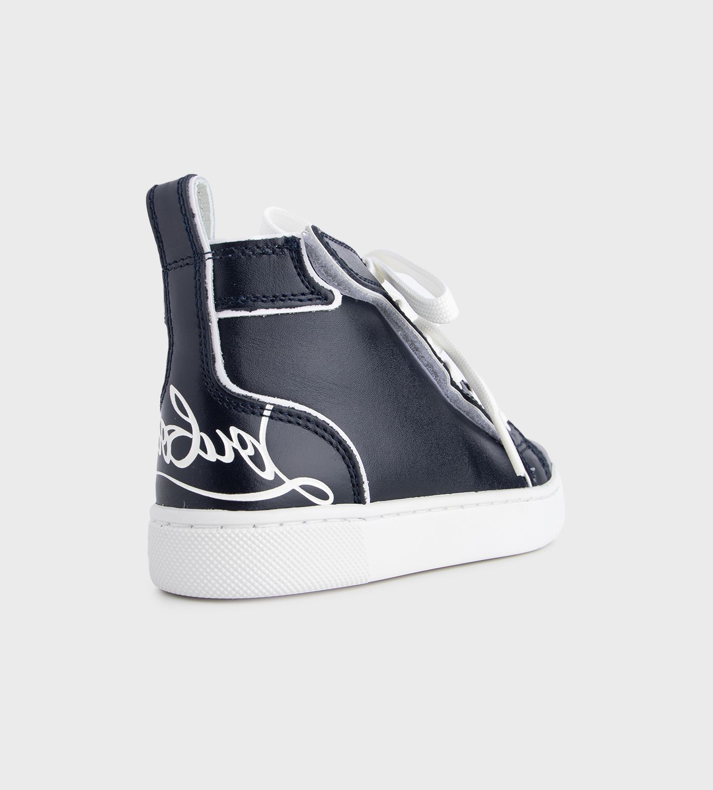 High-Top Sneakers Navy Blue