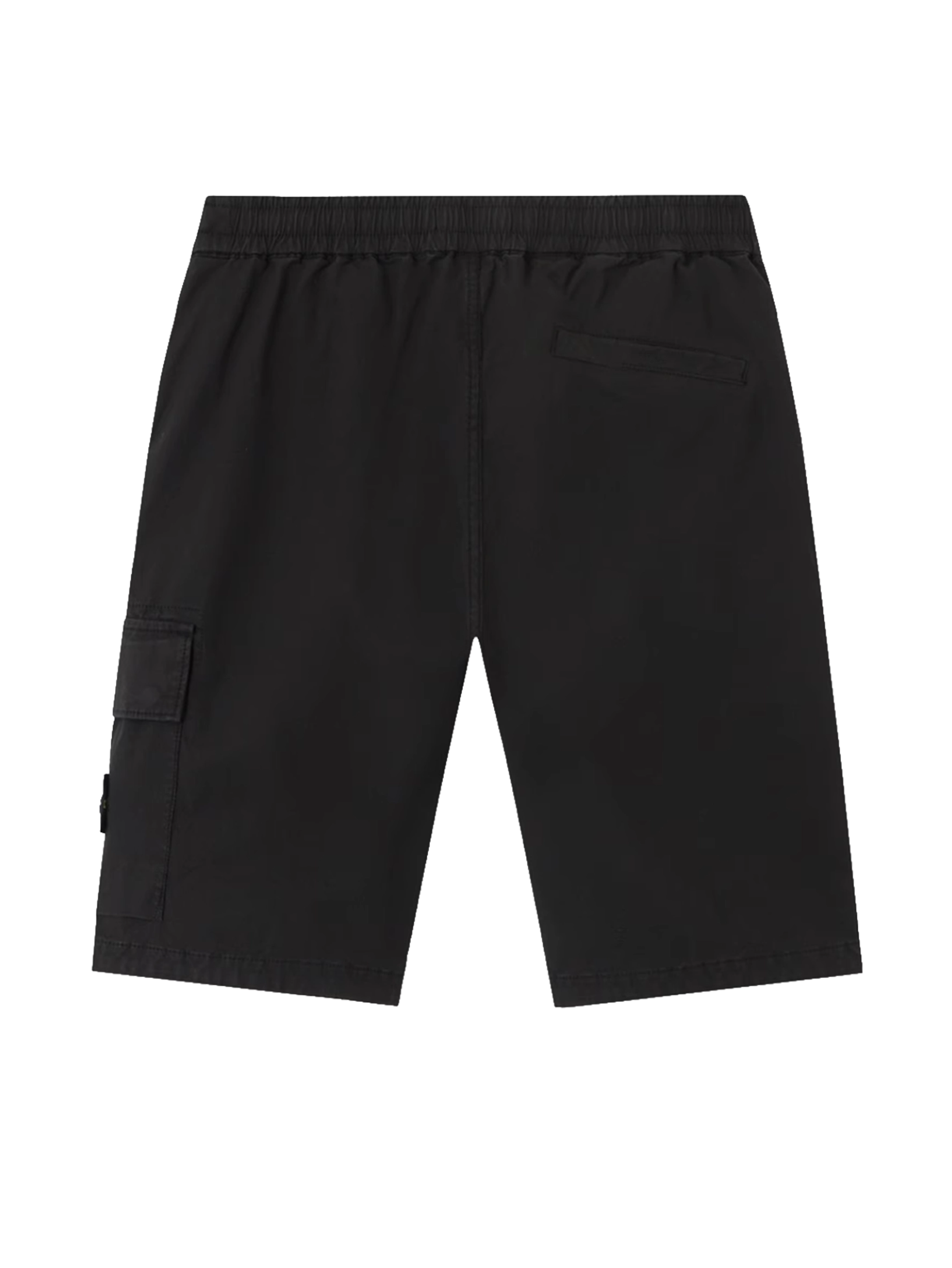 Stone Island Junior Stretch Cotton Cargo Shorts – Zwart