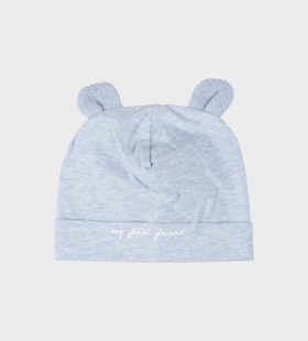 Baby Teddybeer oren hoed in blauw