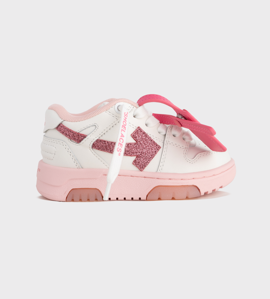 Out Of Office Glitter Sneakers White Fuchsia