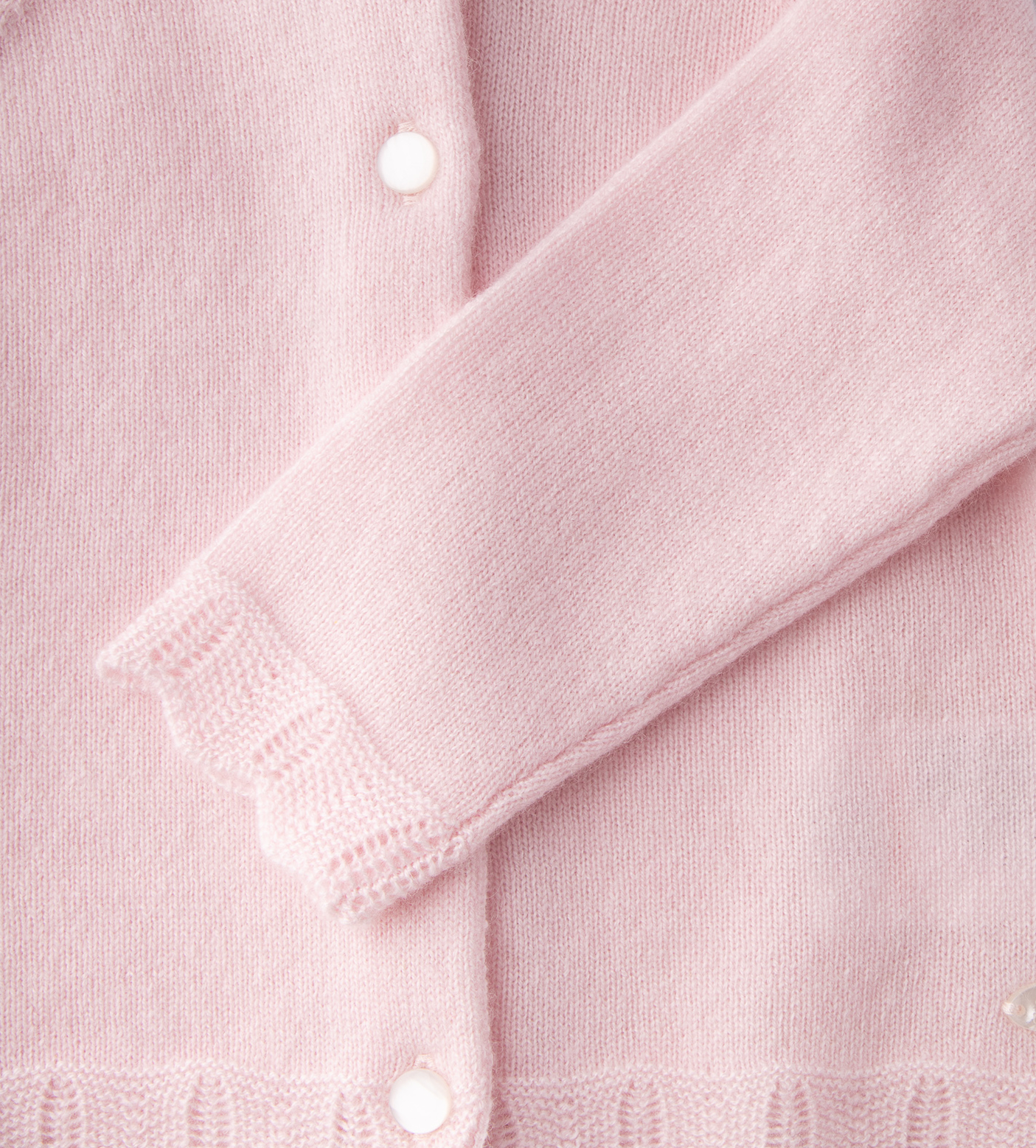 Fine-Knit Cashmere Cardigan Pink