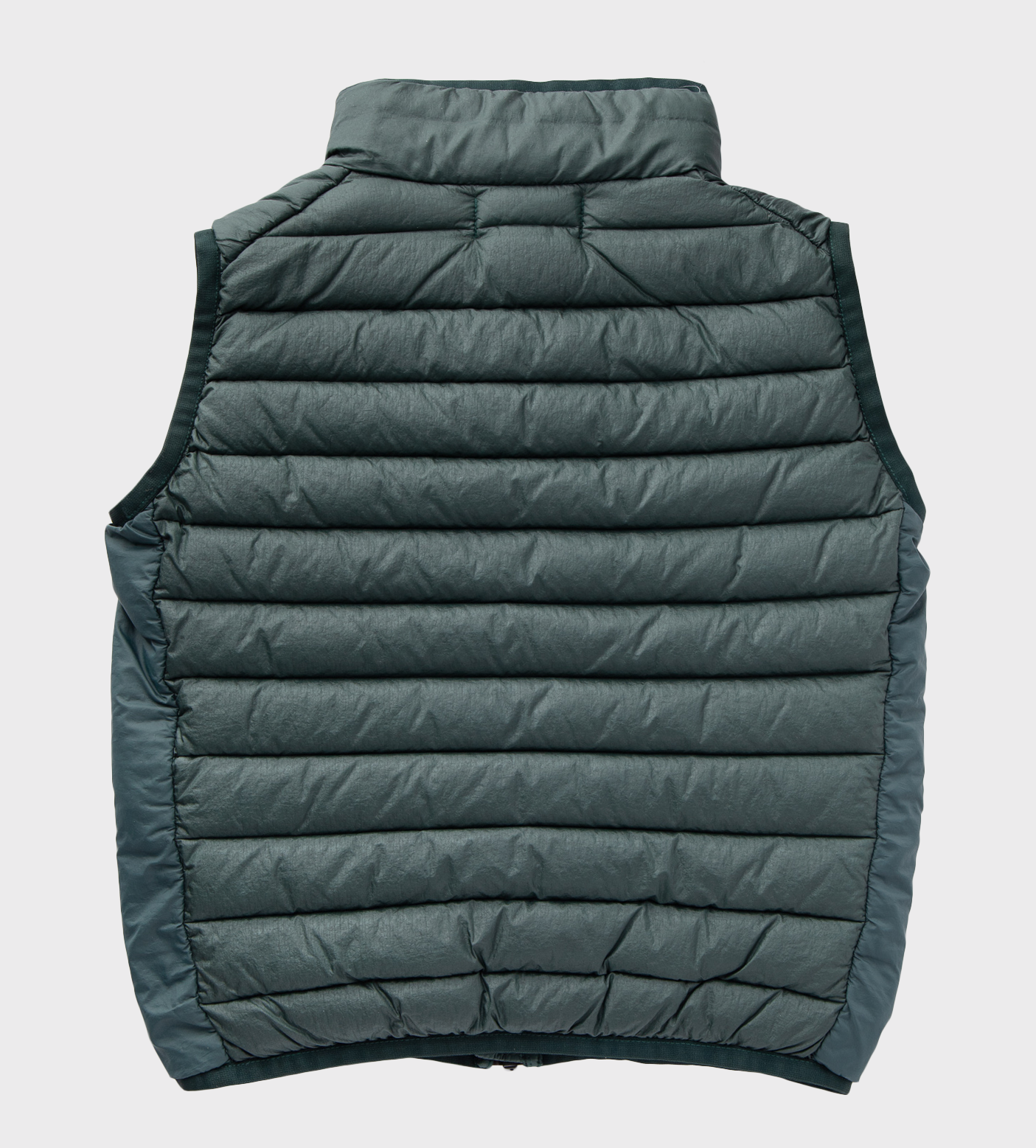 Logo-Patch Padded Gilet Green