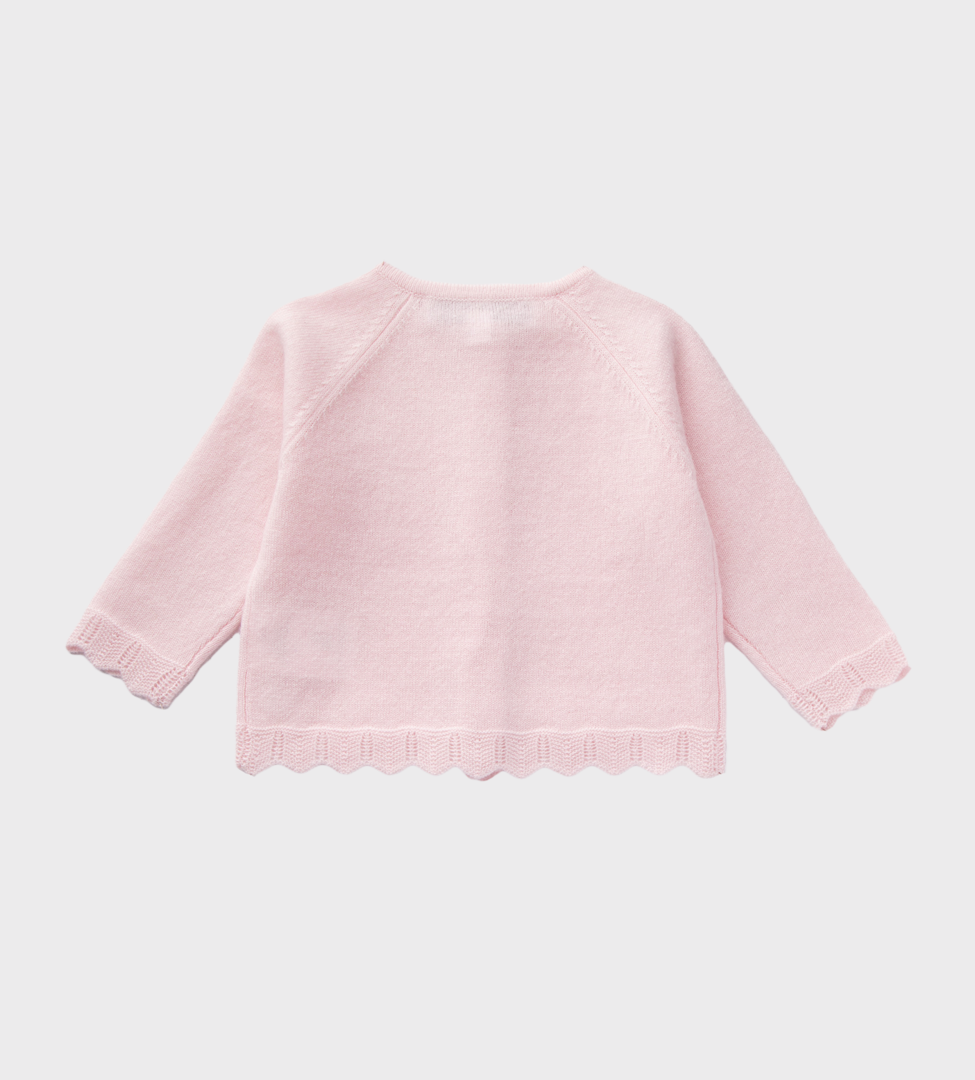 Fine-Knit Cashmere Cardigan Pink
