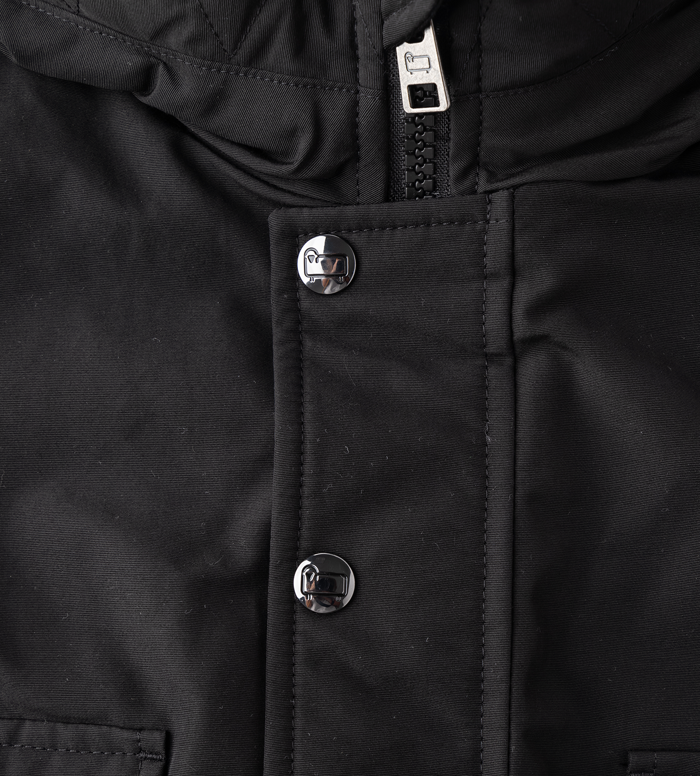 Hooded Winter Jacket Black