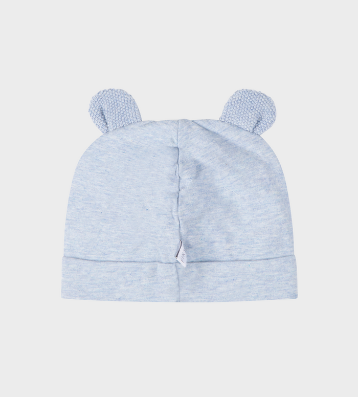 Baby Teddybeer oren hoed in blauw