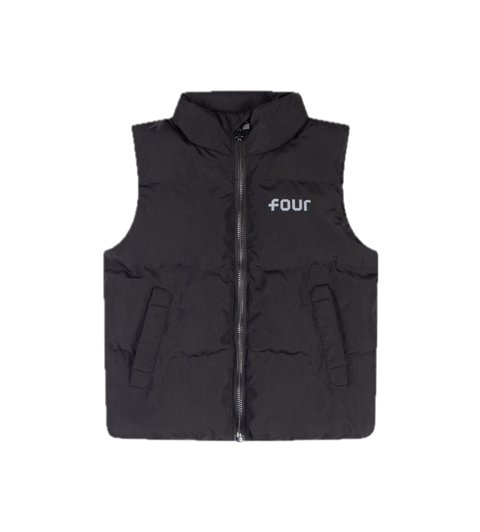 Logo Padded Vest Jacket Black