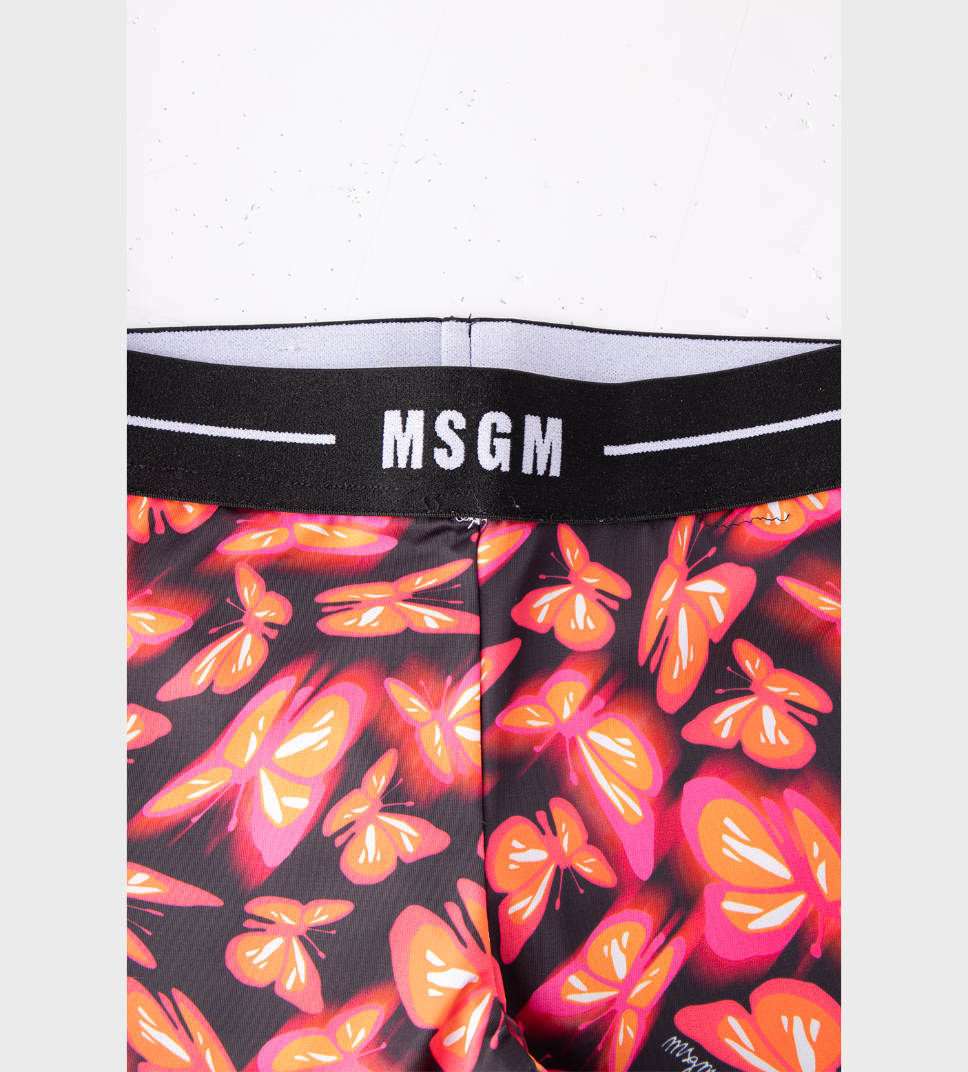 Butterfly Print Logo-Waist Legging Multi