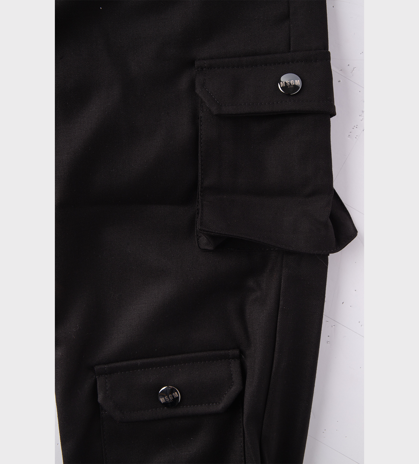 Logo-Waistband Elasticated-Ankles Trousers Black