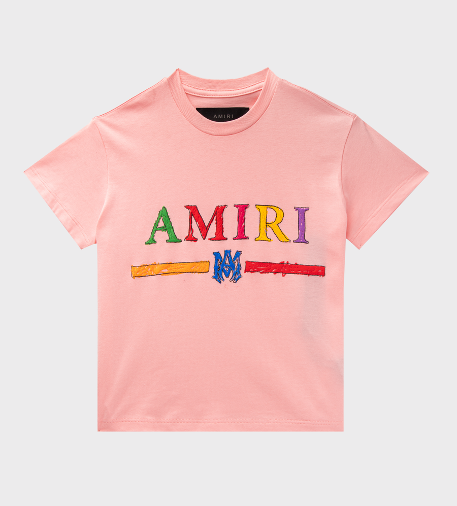 Logo-Print Cotton T-shirt Pink