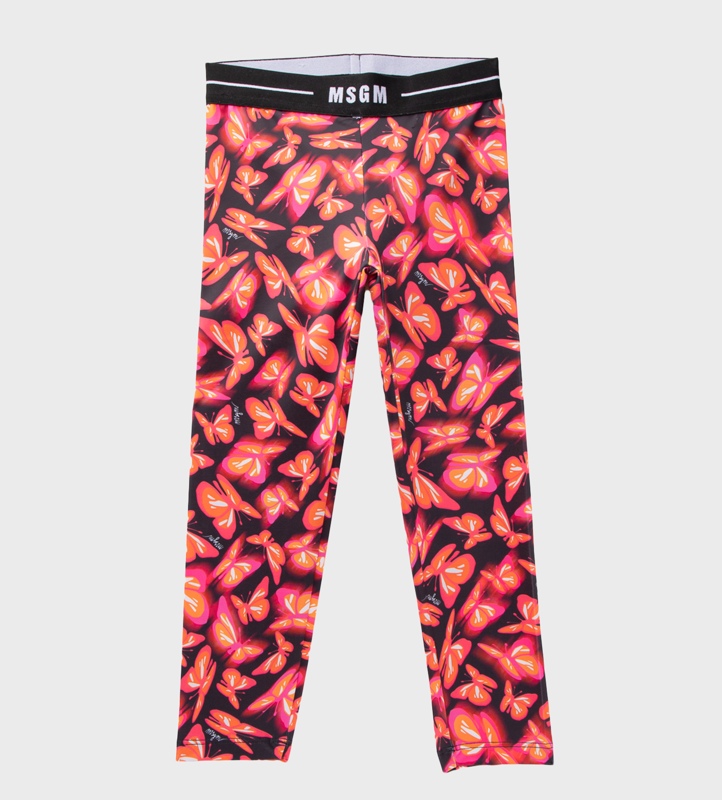 Butterfly Print Logo-Waist Legging Multi