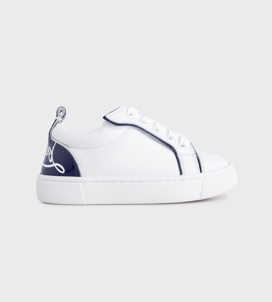 Low-Top Sneakers Bianco/Blue