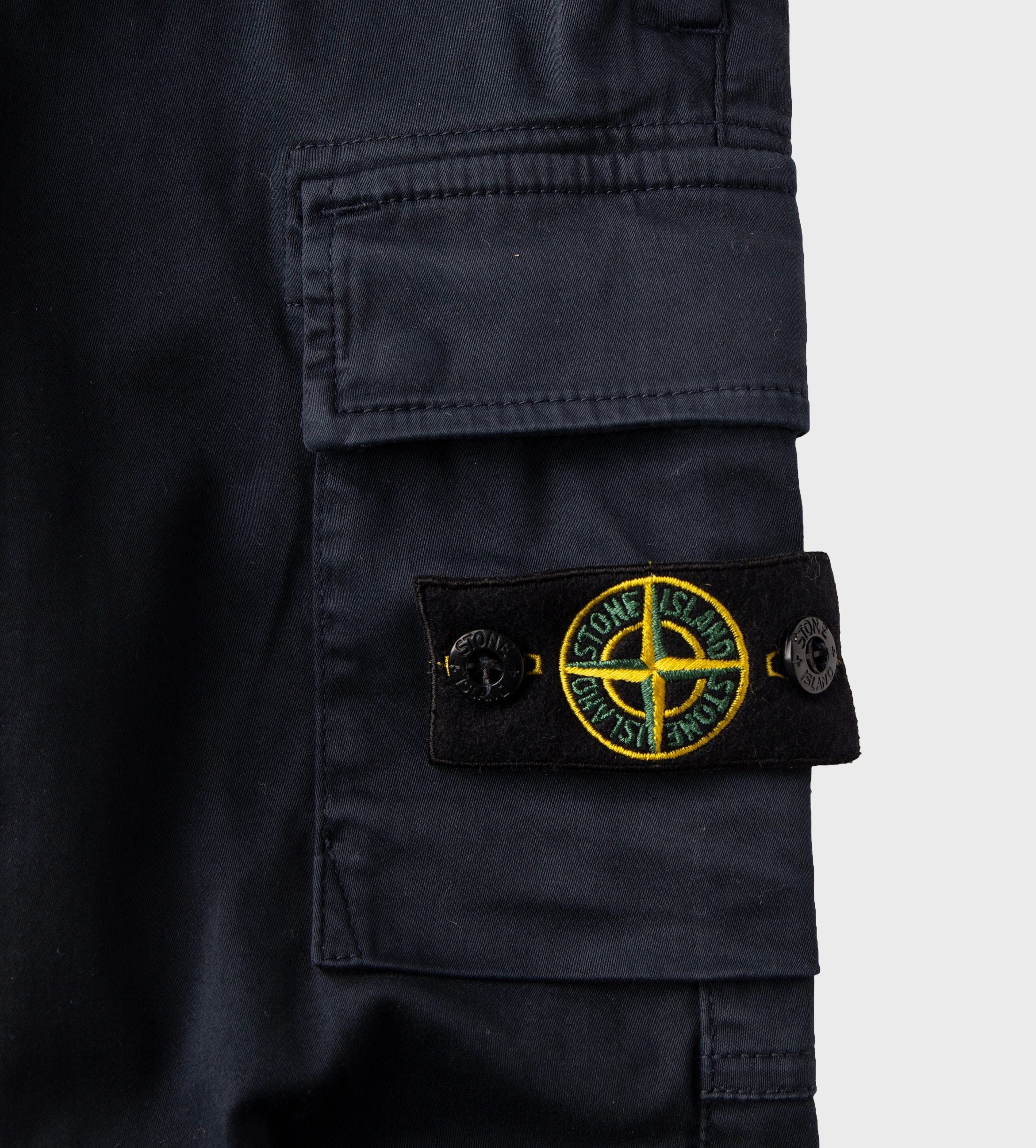 Compass-badge Cargo Pants Navy