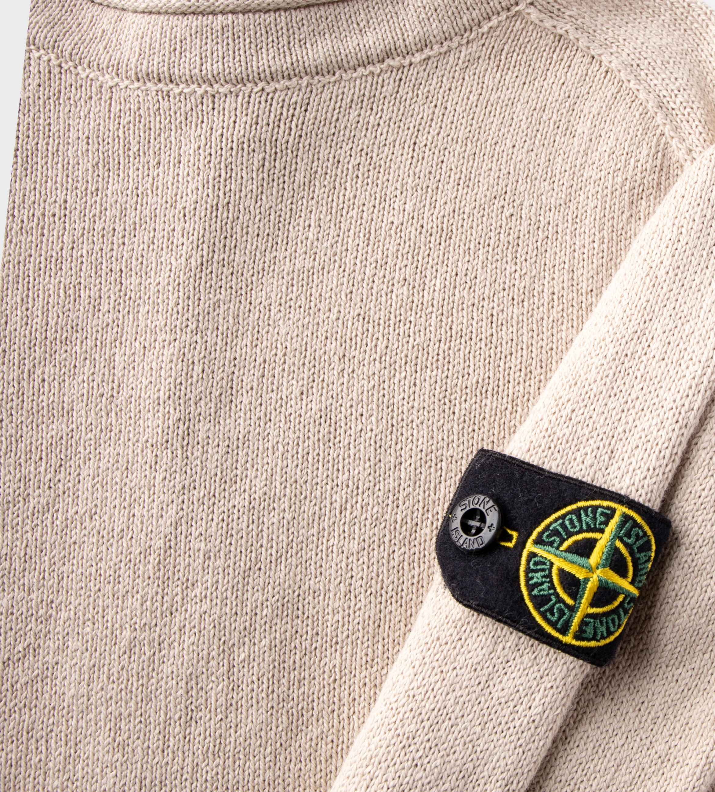 Compass Badge Sweater Beige