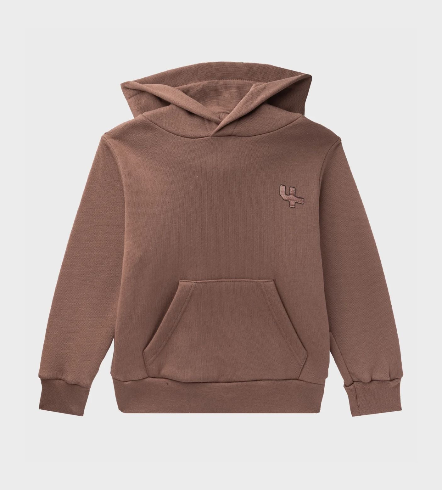 Outline Logo Hoodie Coffee Quartz