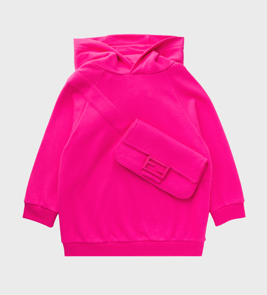 Sweatshirt with Large Baguette Pink