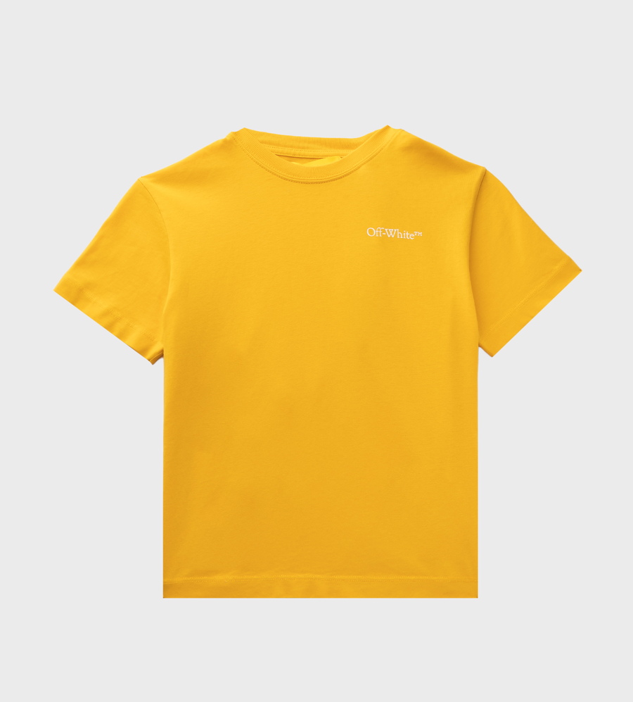 Arrows-Print Cotton T-shirt Yellow