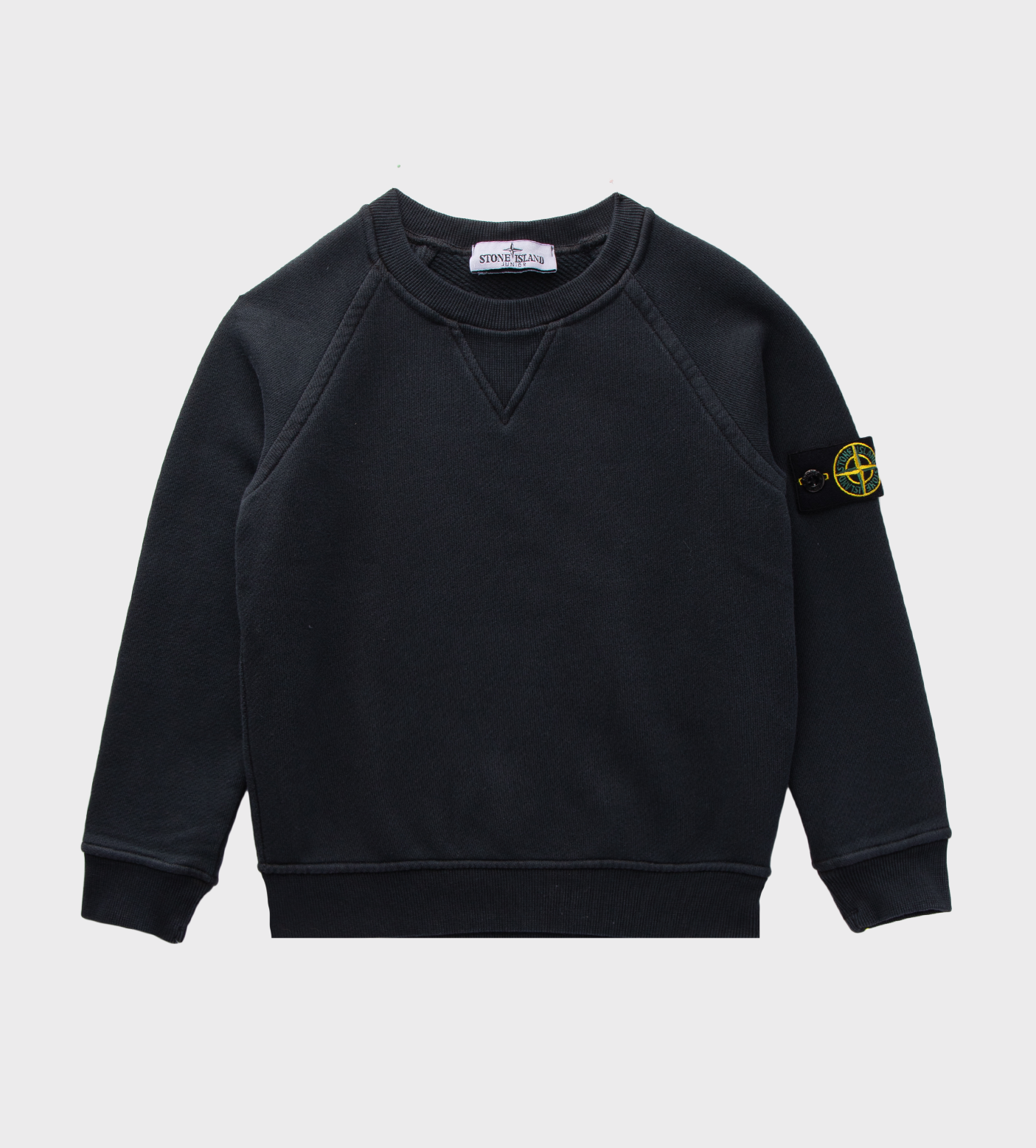 Compass Logo Crew-Neck Sweatshirt Black