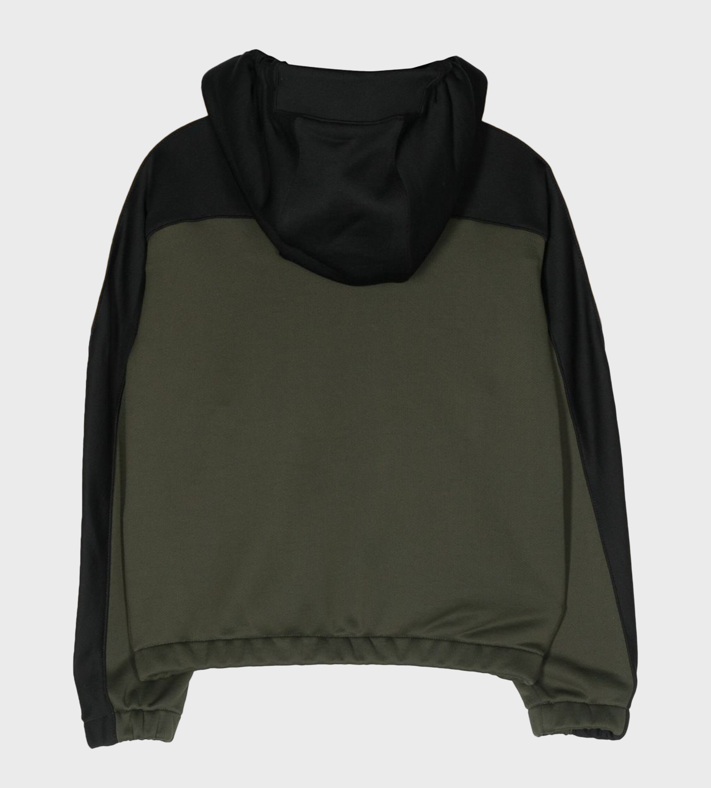 Hooded Color-Block Jacket Green
