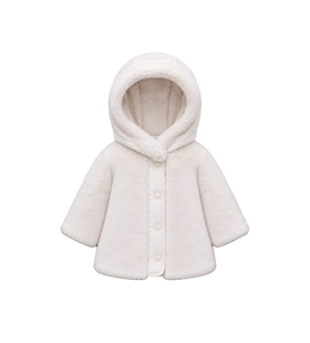 Baby Viona gewatteerde jas met capuchon wit
