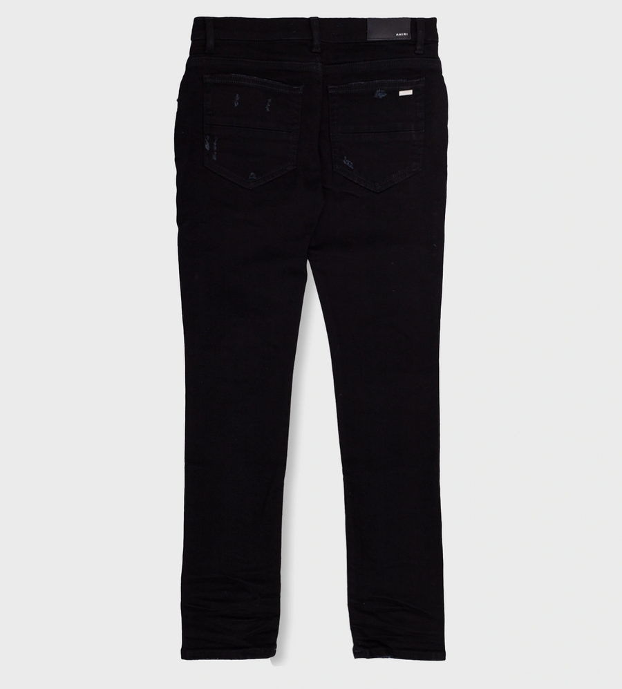 Ripped-detailed Jeans Black