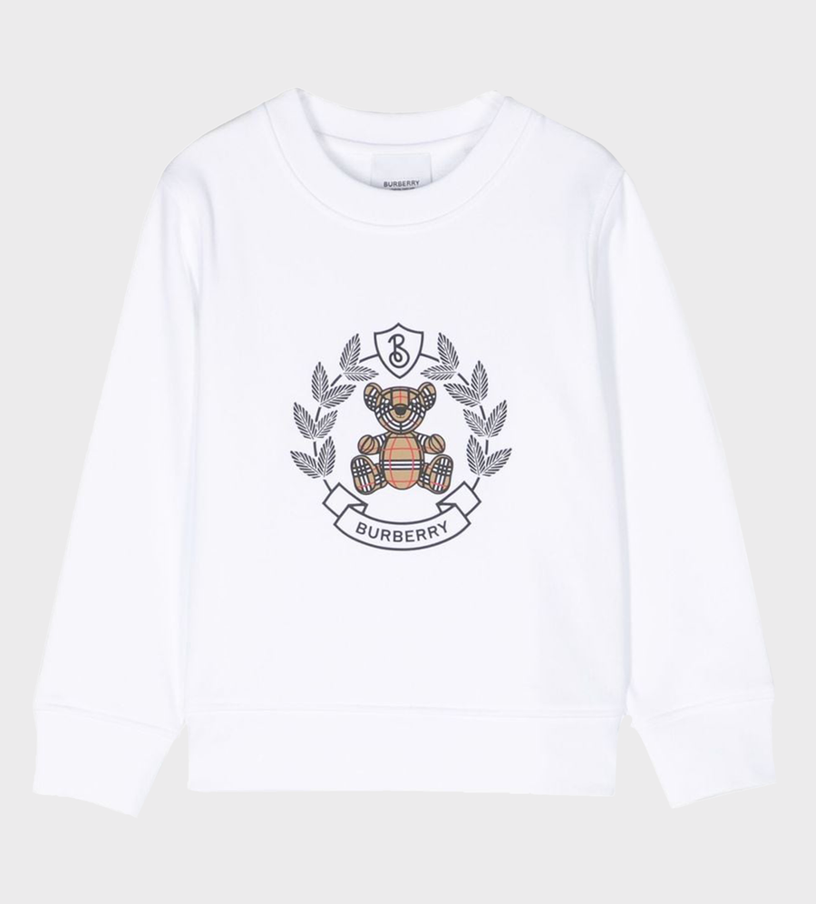 Thomas Bear Print Sweatshirt White