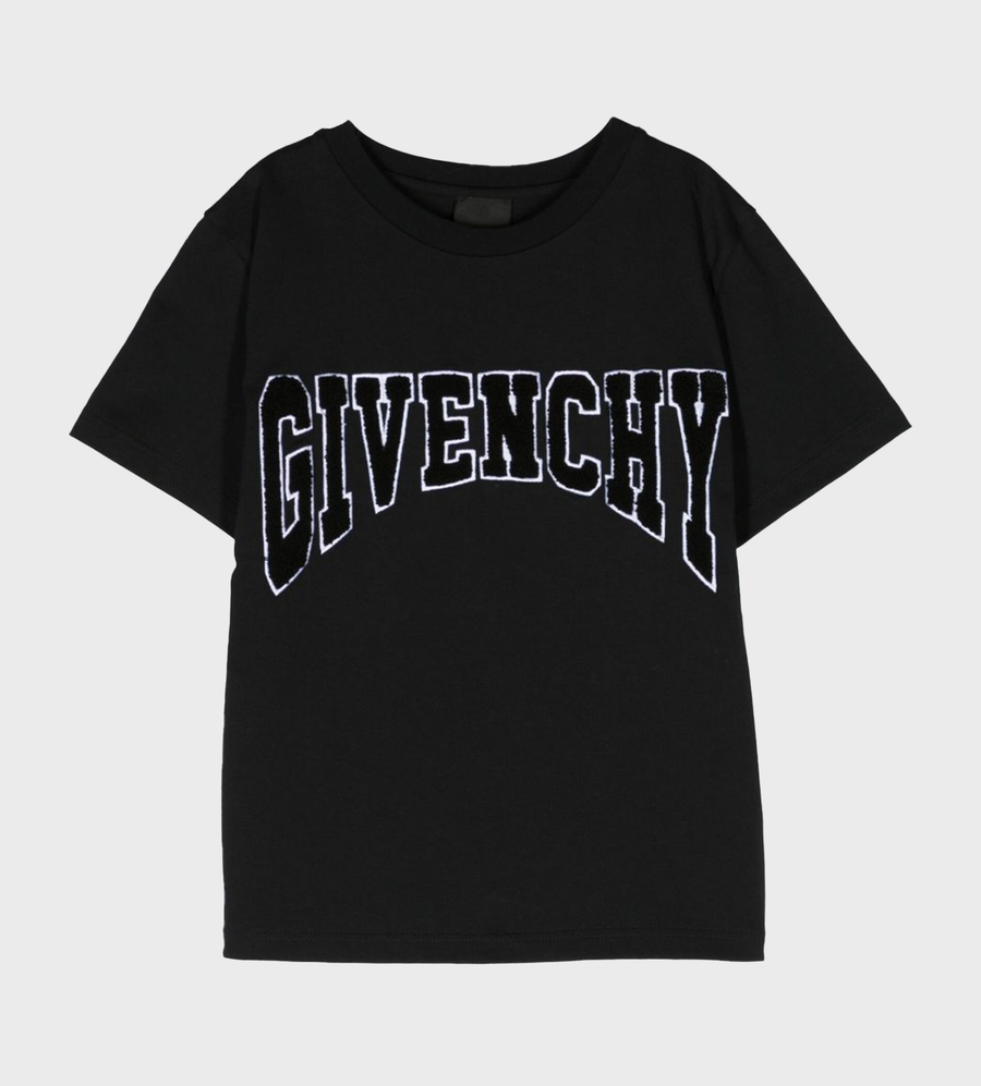 Logo-Patch Cotton T-shirt Black