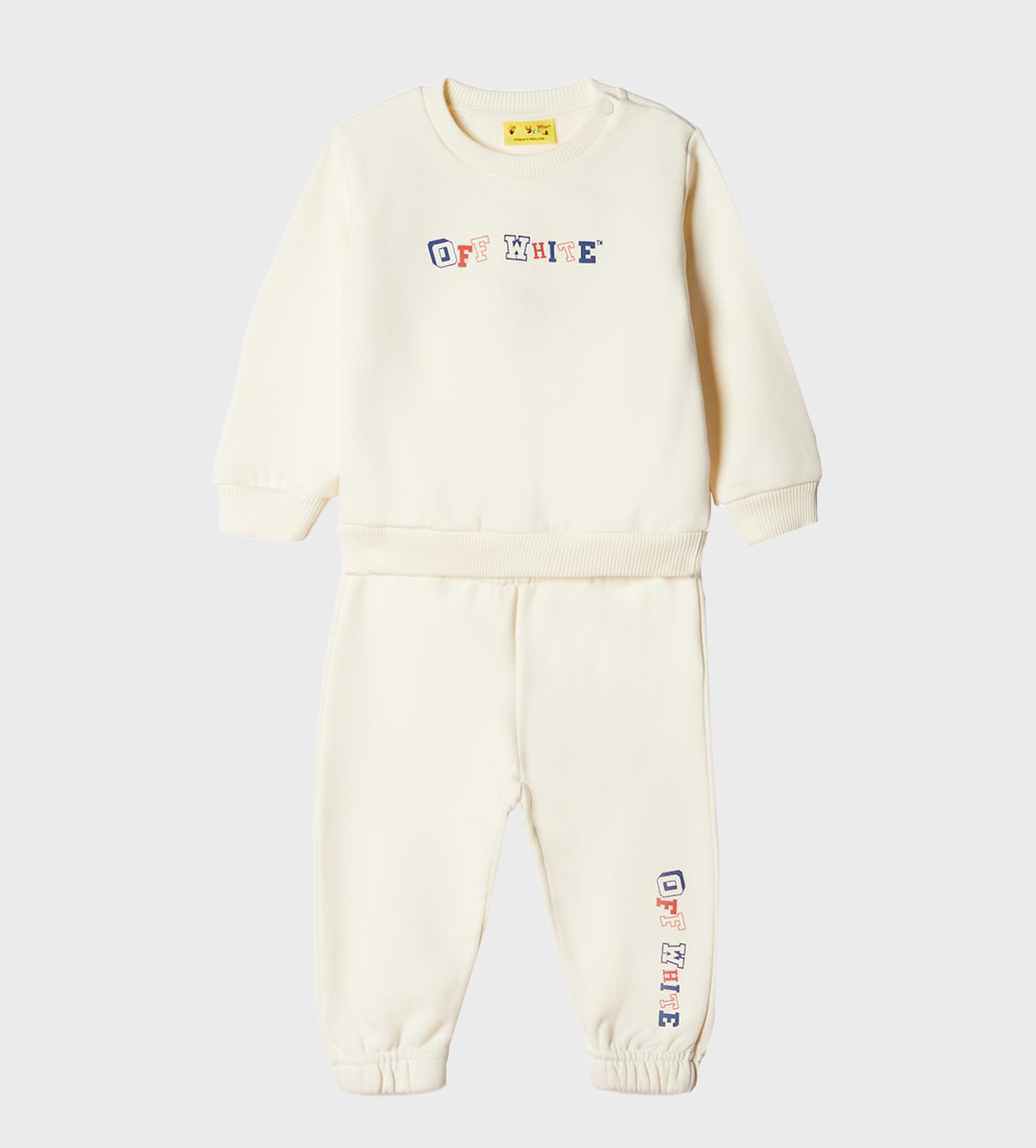 Baby Logo-Print Tracksuit Set Ivory