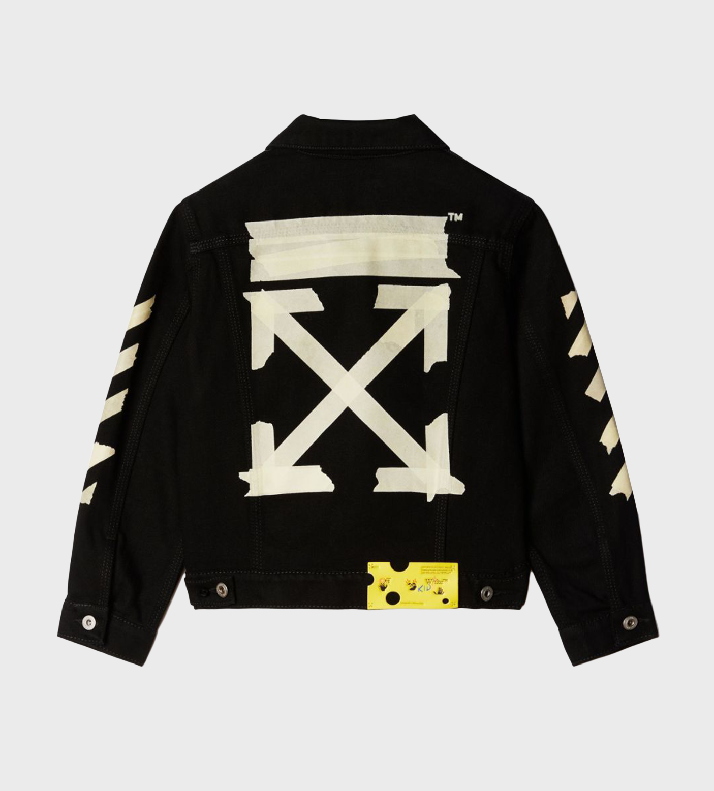 Taped Arrow Denim Jacket Dark Grey