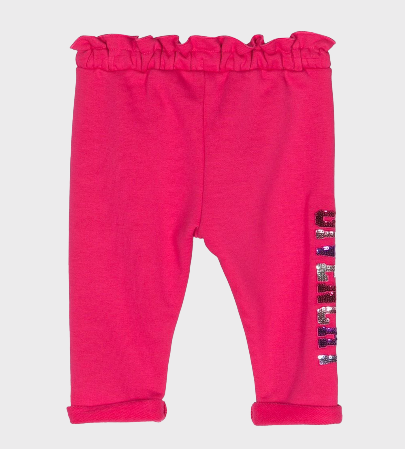 Sequin-Embellished Logo Track Pants Rose