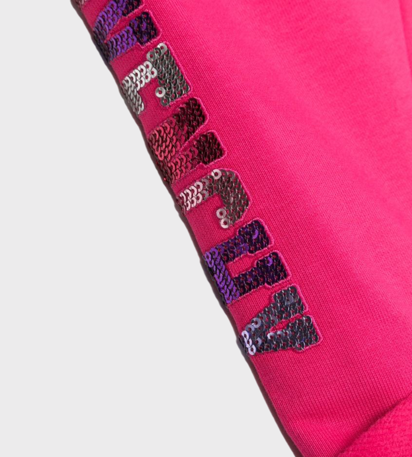 Sequin-Embellished Logo Track Pants Rose